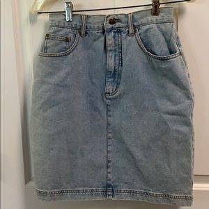 Classic Vintage blue denim skirt